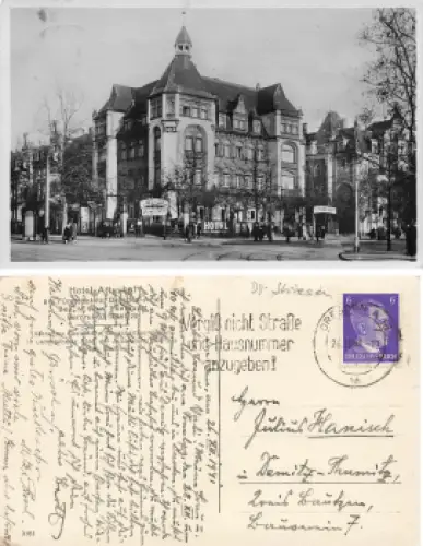Johannstadt Dresden Fürstenplatz Hotel Arthushof o 1941