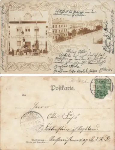 Striesen Dresden Schandauerstrasse 74 Fabrik photographischer Apparte vomals Hüttig & Sohn Betriebsfeuerwehr o 1901