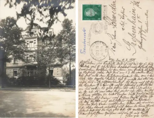 Striesen Dresden Frankenstrasse Echtfotokarte o 1930