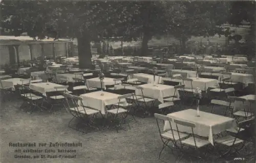 Trachau Dresden Restaurant zur Zufriedenheit am St. Pauli Friedhof o 1927
