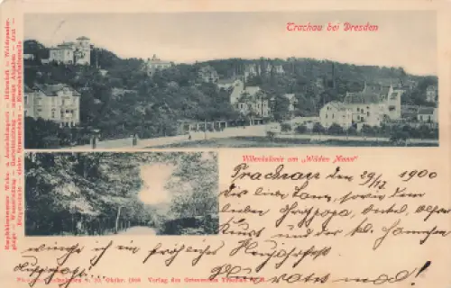 Trachau Dresden Villenkolonie Wilder Mann o 1900