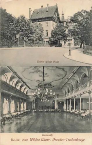 Trachenberge Dresden Gasthof Wilder Mann o 1909