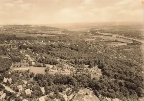 Wachwitz Dresden vom Fernsehturm gebraucht 1972