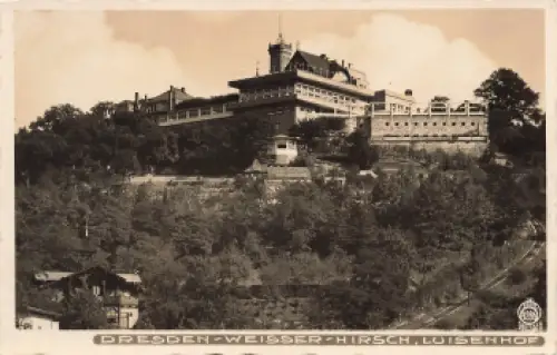 Weisser Hirsch Restaurant Luisenhof  o 1932 Verlag Hahn-Foto4286