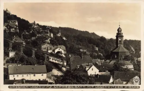 Loschwitz Schwebebahn * um 1935 Verlag Hahn-Foto7842