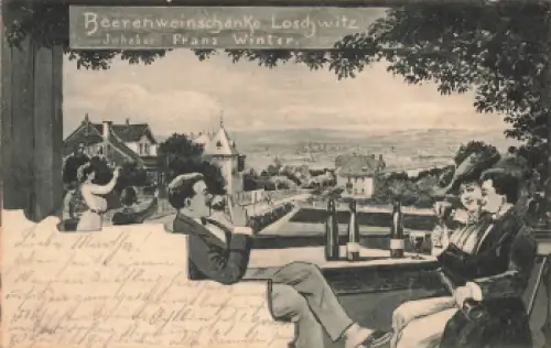 Loschwitz Dresden Beerenschänke Franz Winter o 1905
