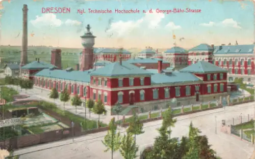 Dresden Südvorstadt George Bähr Strasse Technische Hochschule o 1912