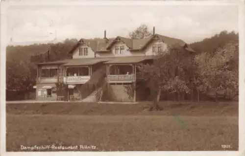 Pillnitz Dresden Dampfschiff-Restaurant o um 1930