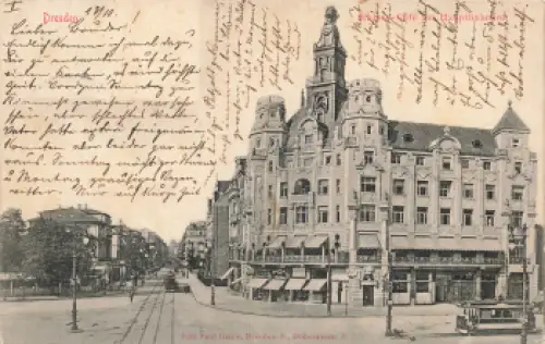 Seevorstadt Dresden Pragerstraße Kaiser Cafe o 1902
