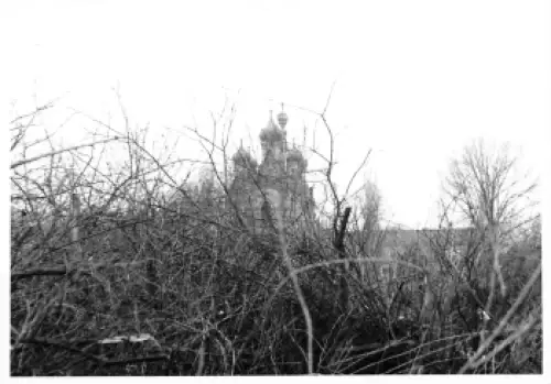 Südvorstadt Dresden Hochschulstrasse Baustelle an der Russischen Kirche Echtfoto um 1970