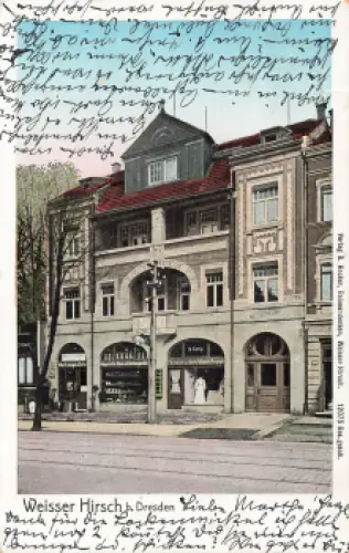 Weisser Hirsch Dresden Bautzner Landstrasse 9 Färberei o 1907