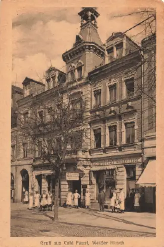 Weisser Hirsch Dresden Bautzner Landstrasse 11 Cafe Faust * um 1930