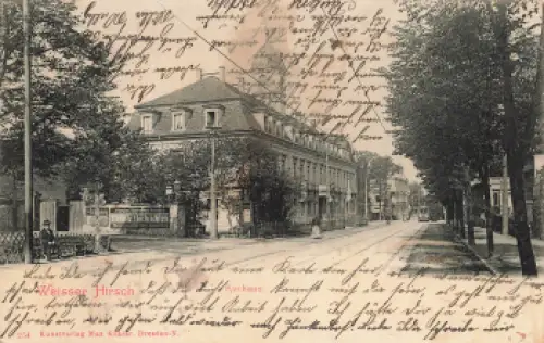 Weisser Hirsch Dresden Bautzner Landstrasse Kurhaus o 1904