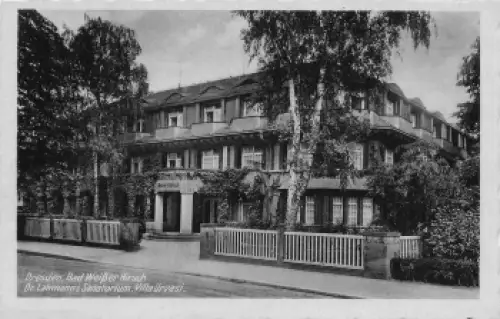 Weißer Hirsch Dresden Dr. Lahmanns Sanatorium Villa Urvasi * um 1940
