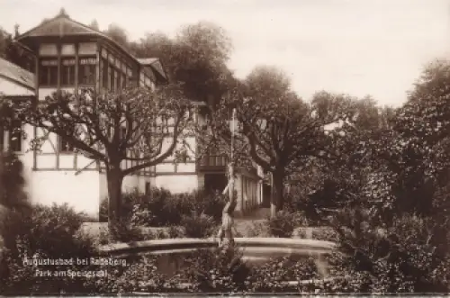 01454 Liegau-Augustusbad Radeberg Park am Speisesaal * um 1920