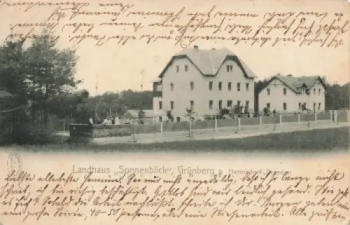 01458 Grünberg Ottendorf-Okrilla Landhaus Sonnenblick o 1903