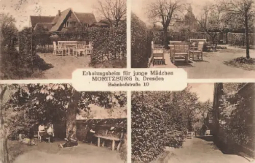 01468 Moritzburg Bahnhofstrasse 10 Erholungsheim für junge Mädchen o 1929
