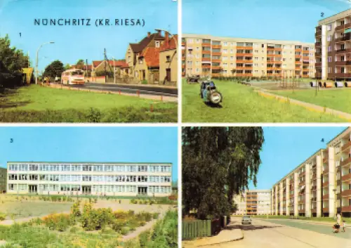 01612 Nünchritz Elbe Mehrbildkarte * 1972