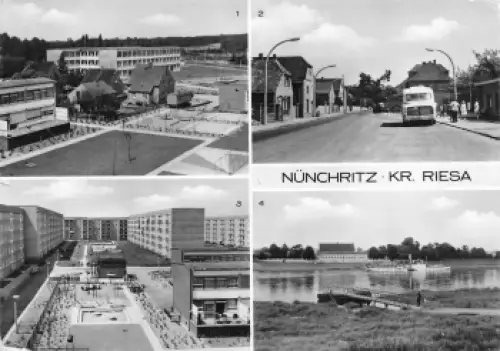 01612 Nünchritz Elbe Mehrbildkarte o 1979