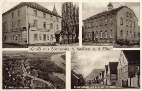01640 Sörnewitz Coswig Sachsen Gasthof  o 1941
