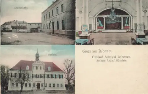 01619 Bobersen Zeithain Gasthof Admiral Bobersen Rudolf Hühnlein o 1915