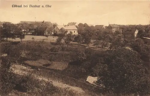 01665 Löbsal bei Diesbar Elbe Diera-Zehren o um 1920