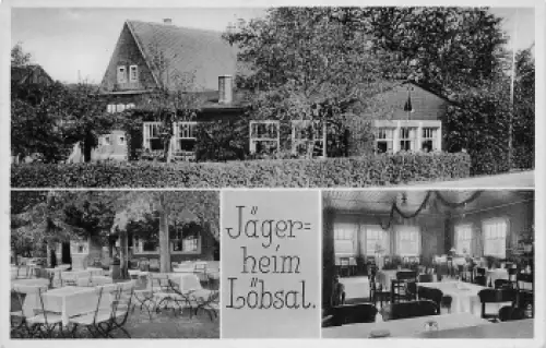 01665 Löbsal Diera-Zehren Gasthaus Jägerheim * um 1940