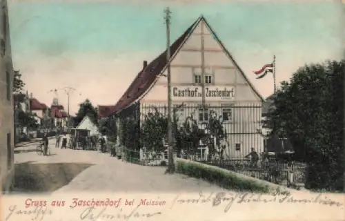 01662 Zaschendorf Meißen Gasthof H Eichhorn o 1906