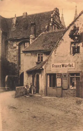 01662 Alt Meißen Brurglehn von Westen Geschäft Franz Würfel * um 1920