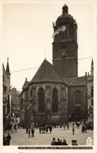 01662 Meißen Elbe Frauenkirche * um 1930 Hahn-Foto4735