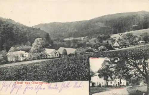 01816 Oelsengrund Bad Gottleuba Gasthof Ebertmühle o 1916