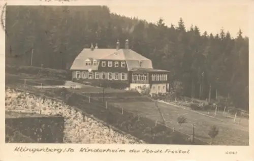01774 Klingenberg Sachsen Kinderheim der Stadt Freital o 1953