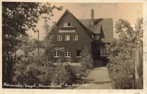 01776 Hermsdorf Erzgebirge Kammbaude am Bahnhof Landpoststempel o 1938