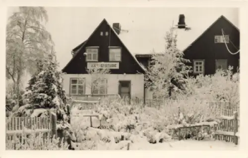 01773 Altenberg Erzgebirge Erhards Kaffeestube Druckvorlage um 1950 Hanich