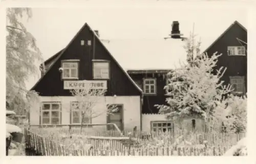 01773 Altenberg Erzgebirge Erhards Kaffeestube Druckvorlage um 1950 Hanich