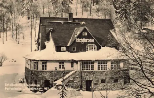 01773 Schellerhau Erzgebirge Ferienheim "Richtkrone" VEB Bau Dresden * 1960