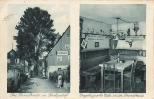 01773 Ober Kipsdorf Erzgebirge Brand Baude o 1935