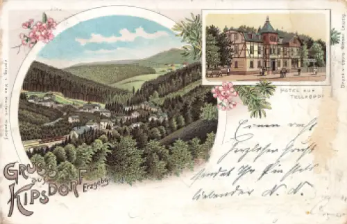 01773 Kipsdorf Erzgebirge Hotel zur Tellkoppe o 1900