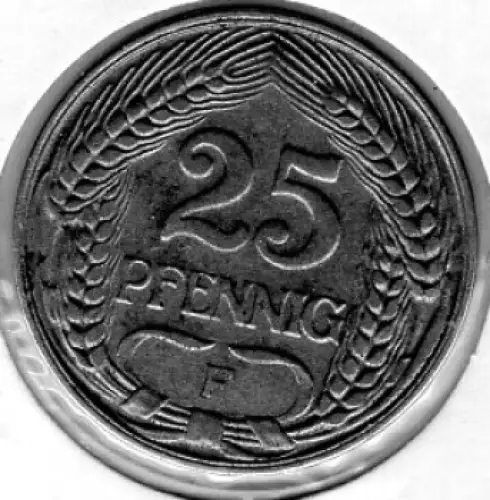 25 Pfennig 1912 F Deutsches Kaiserreich