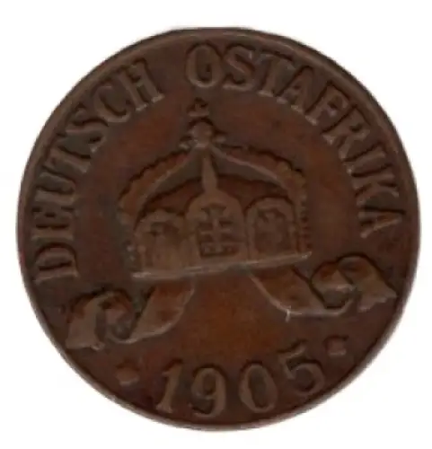 Deutsch Ostafrika 1 Heller 1905 J