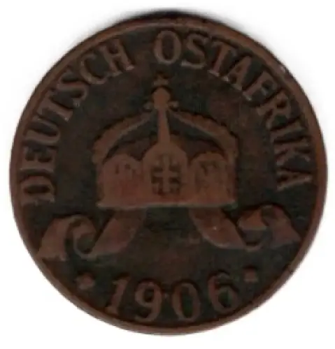 Deutsch Ostafrika 1 Heller 1906 J
