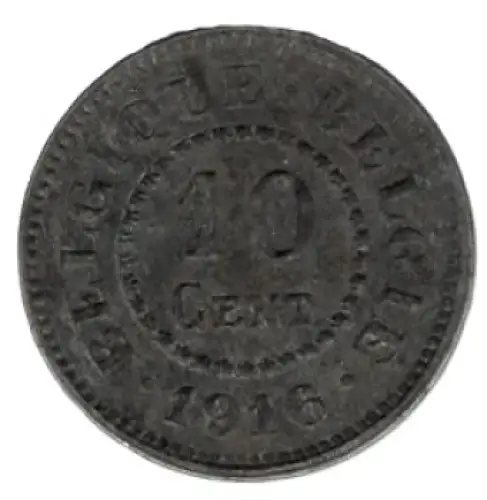 Belgien Deutsche Besetzung 1. Weltkrieg 10 Cent (10 Centimes) 1916