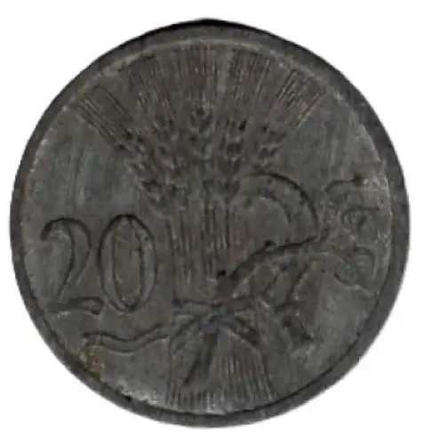 Böhmen und Mähren 20 Heller 1942 Protektorat