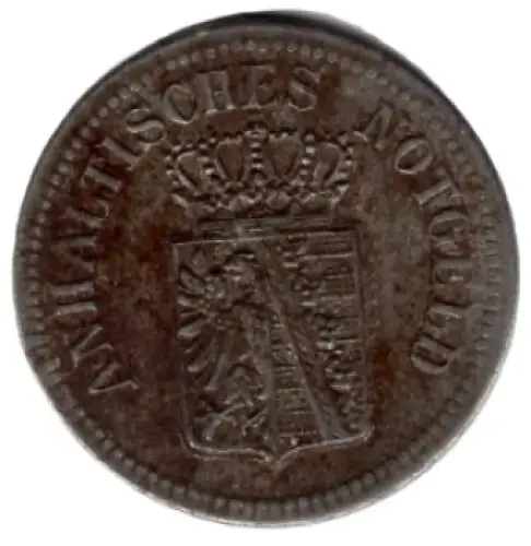 Anhaltinische Notgeld 25 Pfennig Notmünze 1924