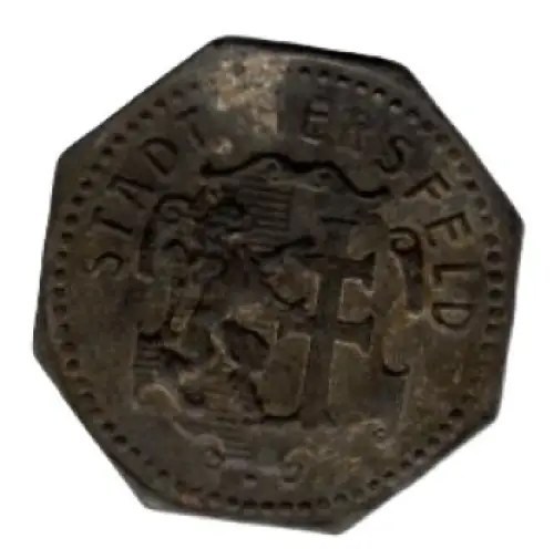 Hersfeld Stadt Kleingeldersatzmarke 5 Pfennig Notmünze
