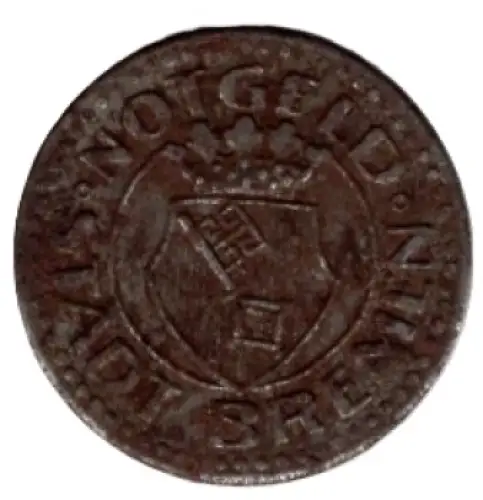 Bremen Stadt Notgeld 10 Pfennig 1920 Notmünze