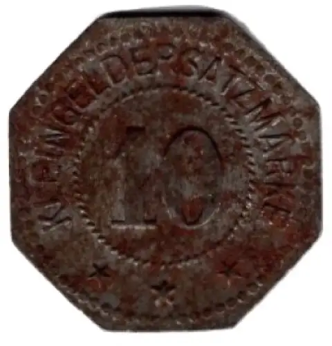 G. & A. TH. Kleingeldersatzmarke 10 Pfennig um 1920