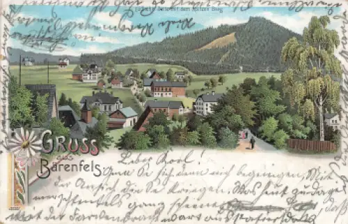 01773 Bärenfels Erzgebirge Litho o 1902