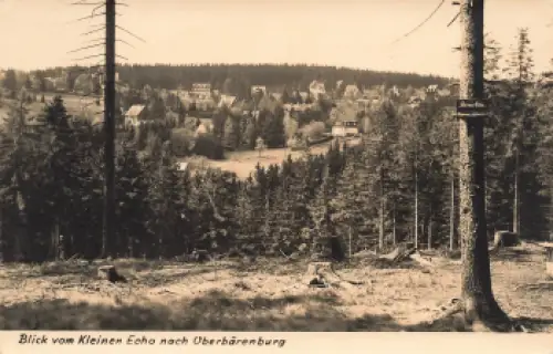 01773 Oberbärenburg Erzgebirge vom Kleinen Echo o 1962