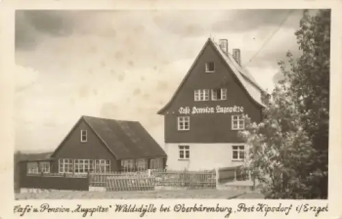 01773 Oberbärenburg Erzgebirge Pension Zugspitze o 1956